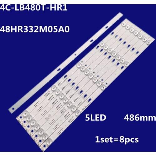 Led backlight FOR To s hiba 48L2500C Light Bar 48D1500 48HR332M05A0 V2 4C-LB480T-HR1 1set=8pcs