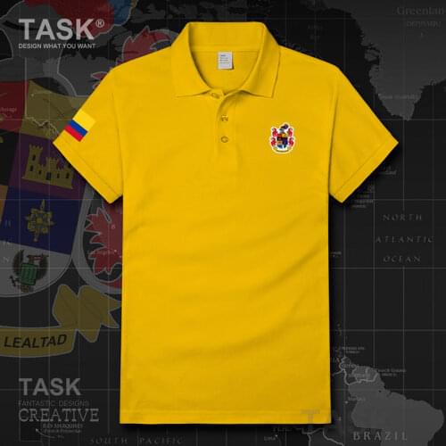 Army Colombia Colombian COL CO mens cotton sports Military Tactical country clothes Short sleeve Polo shirts summer jerseys
