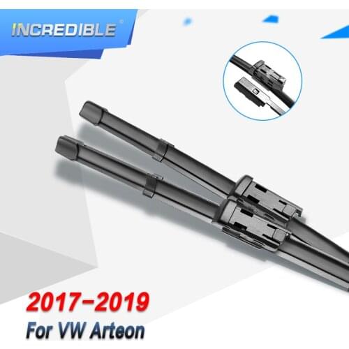 INCREDIBLE Wiper Blades for Volkswagen Arteon (3H7) Fit Slim Push Button Arms 2017 2018 2019