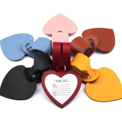 New Lovely Heart Suitcase Luggage Tag Bag Pendant Travel Accessories Name ID Address Wedding VIP Invitation Label LT30