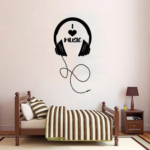 New Design Headset Wall Sticker Wall Decal Sticker Home Decor For Kids Rooms Decoration Sticker Mural