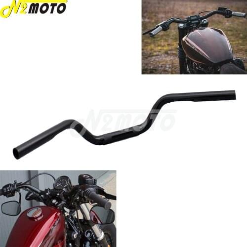 Motorcycle Custom Cafe Racer 1" Handlebar Universal 25.4mm Drag Bar for Harley Sportster 883 1200 Cruiser Scrambler Triumph
