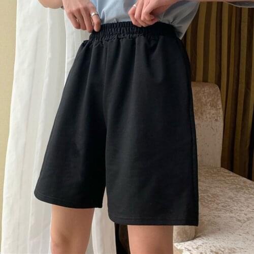 Summer Fashion Womens Pants Ladies Casual Elastic Waist Loose Pockets Solid Shorts Comfortable Thin Streetwear Hot Sale