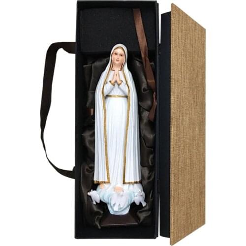 Statues of the Virgin Mary Holy Mother of God Resin crafts ornaments home decoration bedroom living room resin artwork in box