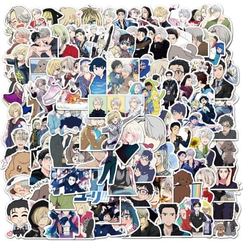 10/30/50/100Pcs YURI on ICE Stickers Classic Toy for Children Gifts Waterproof Anime Sticker DIY Helmet Laptop Suitcase Fridge