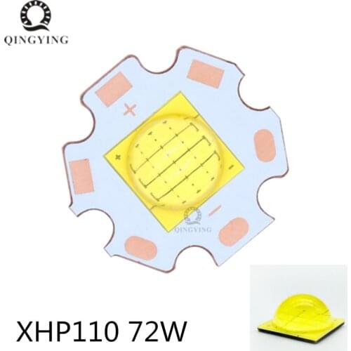 1PCS Epistar High Power 72W XHP110 LED 6V/24V Emitter Diode DIY for Flashlight Bicycle car fishing light searchlight Cold White