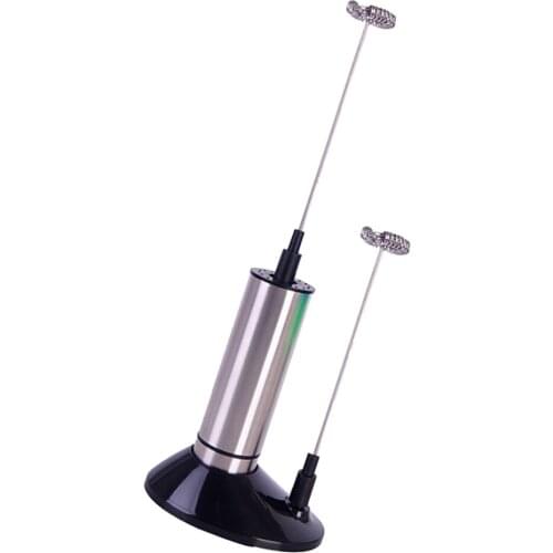 Blesiya Kitchen Double Spring Whisk Electric Milk Frother Hand Milk Foamer