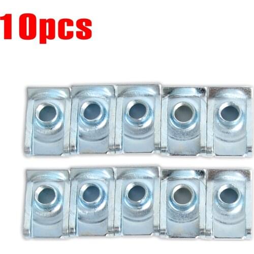 10/30/50/100PCS M8 Speed Clips U Nuts Speed Clip Fastener Assorted Kits U-shaped Clip Chimney Nut Fit For KTM YAMAHA HONDA BMW