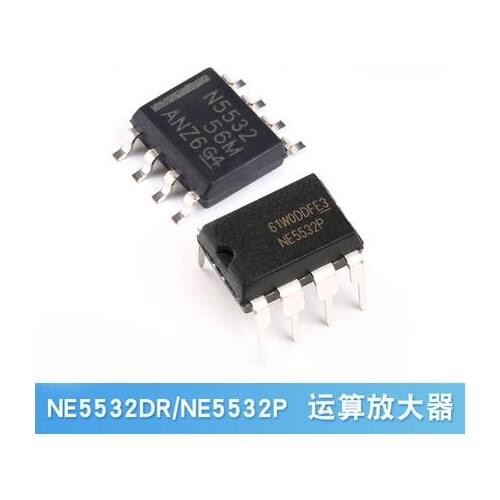 10PCS NE5532P DIP8 NE5532 DIP 5532P DIP-8 NE5532DR SOP-8 new and original IC