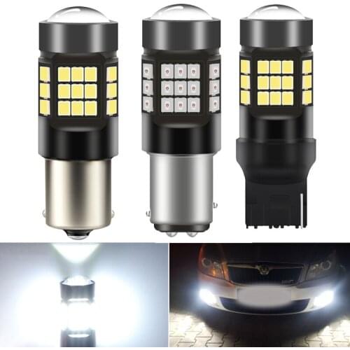 2pcs Canbus 1156 BA15S 1157 BAY15D T20 7440 P21w Car Led Bulb Front Rear Turn Signal DRL Brake Lamp Auto 12V 24V White Red Amber