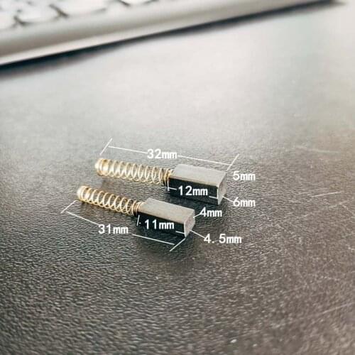 20pcs Mini Drill Carbon Brush Dremel Rotary Tool Spare Parts for Generic Electric Motor Power Tool Accessories 5x5 x8mm 10 Pairs