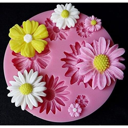 3D Flower Silicone Molds Fondant Craft Cake Candy Chocolate Sugarcraft Ice Pastry Baking Tool Mould