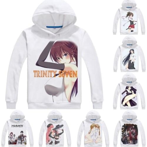 Trinity Seven The Seven Magicians 3D Hoodies Men Hip Hop Long Sleeve Anime Hoodies Arata Kasuga Women Anime Cosplay Sweatshirts