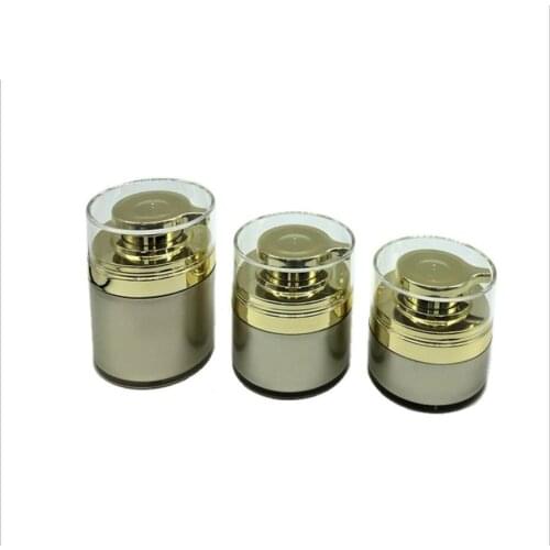 70g gold airless cream jar ,airless cream bottle ,airless emulsion bottle for foundation/cream/serum/emulsion/gel packing