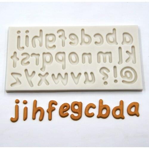Big English Letters Fondant Cake Decorating Silicone Mold Candy Chocolate Pan Soap Molds DIY Baking Tools