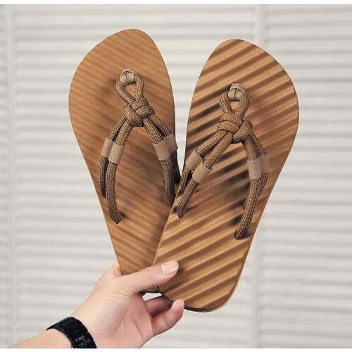 BomKinta New Arrival Summer Men Flip Flops High Quality Beach Sandals Anti-slip Zapatos Hombre Casual Slippers Drop Shipping