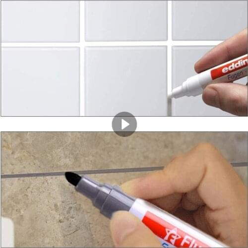 Colorful Waterproof Gap Repair Tile Pen White Tile Refill Grout Pen Kitchen Porcelain Filling Mouldproof Cleaner Agents Paint