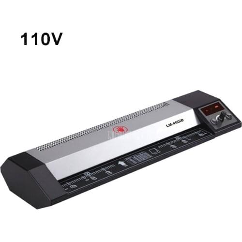 110V 700W Photo Paper A2 A3 A4 Laminating Film Machine Cold/Hot Laminator Coating Speed 500mm/min Max Width 460mm LM-460ID-A2