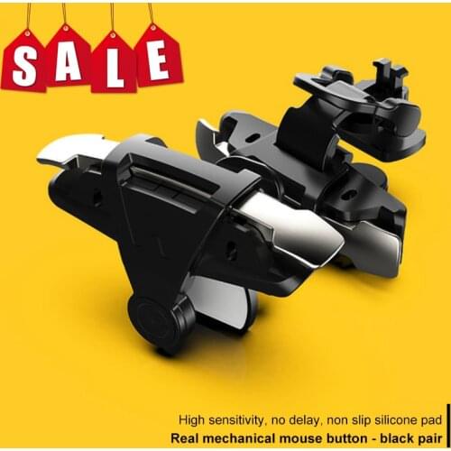 2pcs Mobile Phone Gaming Trigger Gamepad PUBG Button Handle For L1R1 Shooter Controller Keypads Grip For IPhone Android Phone