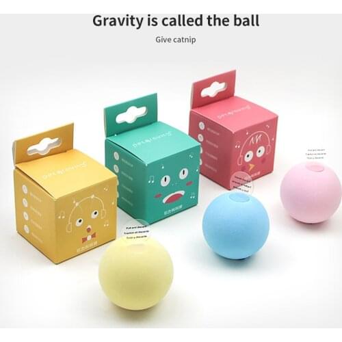 Cat Toys Gravity Ball Smart Touch Sounding Toys Interactive Pet Toys Squeak Toys Ball