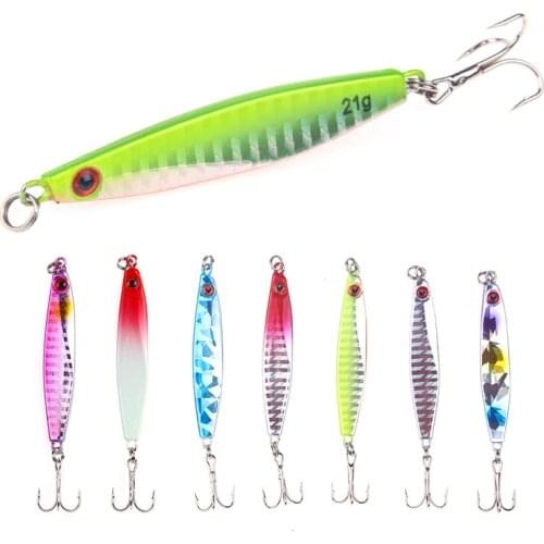 14 g 21 g far cast small iron plate fake bait Lua sequin lead fish mouth-to-mouth mackerel bait soft baits fishing lures