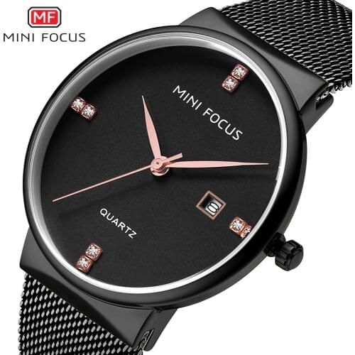 MINIFOCUS Mens Watches Top Brand Luxury Quartz Wristwatch Waterproof Stainless Steel Reloj Hombre Montre Homme Relogio Masculino