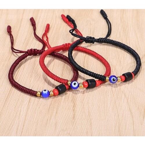 Original Protection Bracelet For Men Evil Eye Genuine lucky Knot Rope Bless Bracelet Amulet Tibetan Buddhist Couple Bracelet