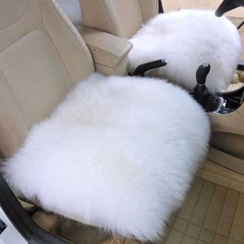 Seat Cushion For Office Chair Sofa car Outdoor Soft long plush Sheepskin Rug Warm Wool Hairy Carpet Floor Pads Throw Pillow