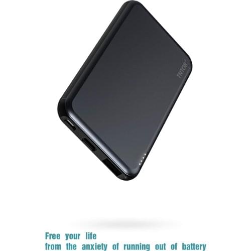 Portable Charger Power Bank with 18W Power Delivery, 10000mAh USB-C PD & QC 3.0 Ultra Slim External Battery for iPhone & Android