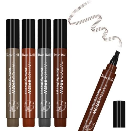 Beard Pen Barbers Pencil and Brush Male Mustache Repair Shape Effective Enhance Facial Hair Waterproof Proof Sweat Proof JS22