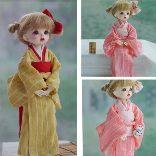 OB27 1/8 1/6 1/4 1/3 BJD Clothes Japanese Kimono Bathrobe Outfit for BJD/SD OB11 Blyth YOSD MSD SD13 Girl Doll Accessories C1170