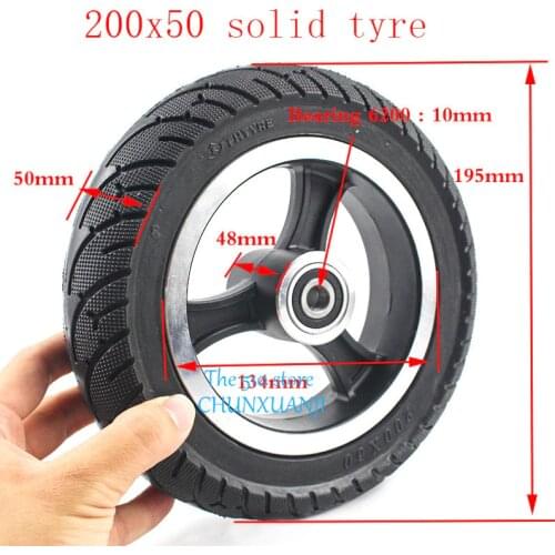 200x50 Solid Wheel Tire for Electric Scooter Ruima Speedway Mini 4 Pro 8-inch Wheel Replacement Accessories