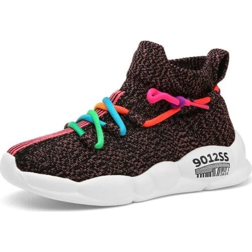 Sport Kids Sneakers Boys Shoes Girls Sneakers Children Shoes For Boys Casual Shoe Slip-on Fashion Outdoor School Footwear Rubber