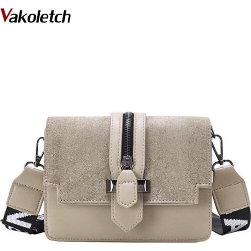 Simple style Crossbody Bags 2020 new mini handbag women fashion ins ultra fire retro wide shoulder strap messenger bag KL731