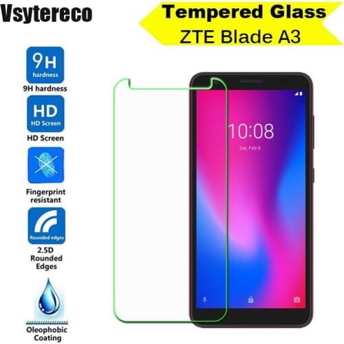Tempered Glass For ZTE BLADE A3 2019 Glass Screen Protector 2.5D 9H Tempered Glass For ZTE BLADE A3 2020 Protective Phone Film