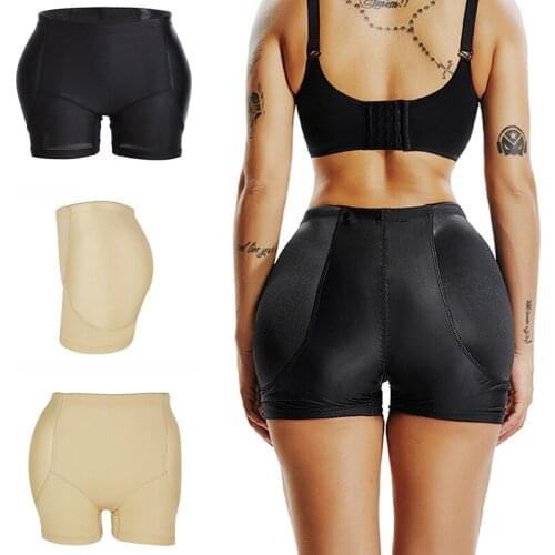 Ladies Padded Seamless Panties Buttocks Enhancement Hip Lifting Invisible Underwear Shaping Boyshort Plus Size