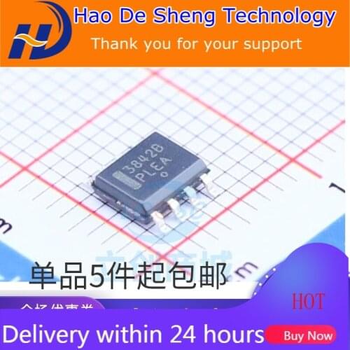 10PCS/LOT UC3842B UC3842BD1R2G SOP-8 New Original In Stock