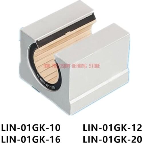 2019 Linear Rail Open Linear Bushing Engineering Plastic Bearing Sleeve Housing Lin-01gk-10 Lin-01gk-12 Lin-01gk-16 Lin-01gk-20