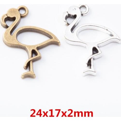 25pcs Vintage Ancient bird zinc alloy charms pendant suitable for DIY Bracelet Necklace metal jewelry accessories 7084