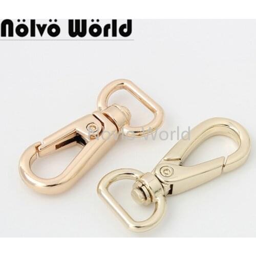 5-20-100 pieces 6 colors 3 size 11mm 13mm 19mm metal round head snap hook clasp clip for bag parts accessories