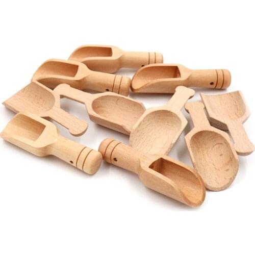 Mini Wood Scoop For Candy Multipurpose Cooking Scoop For Seasoning Condiment Coffee Bean