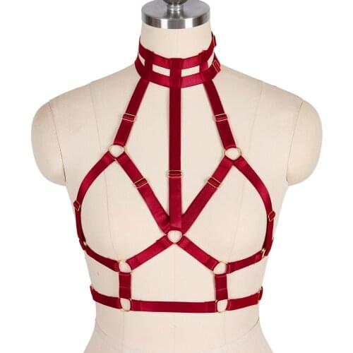 Erotic Lingerie Rave Wear Bdsm Harajuku Harness Fashion Goth Sexy Women Stocking Belt Body Cage Bra Womens Underwear Sword Belt
