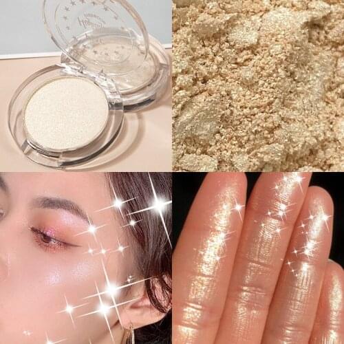 1pc Highlighter Shadow Palette Facial Makeup Bronzer High Gloss Shimmer Brightening Powder Women Beauty Cosmetic Maquillaje