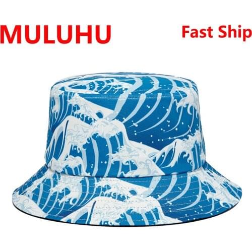 Emmer Hoed Creativity Spindrift Printing Men Women Polyester Hip Hop Cap Summer Panama Fashion Fold Sun Fishing Fisherman Hats