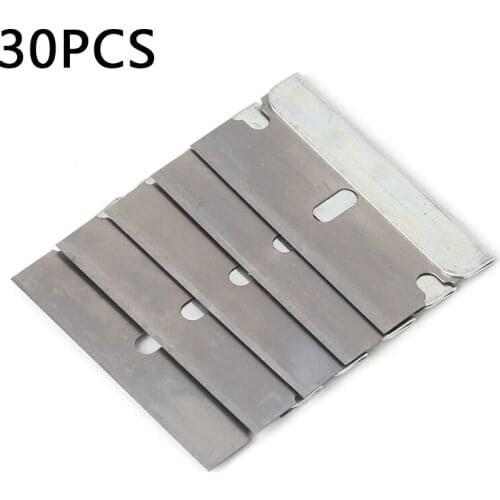 Ceramic Glass Oven Window Tinting Razor Scraper Tool Stainless Steel Blades 40mm Double Edge Shaving Razor Blades Manual Shaver