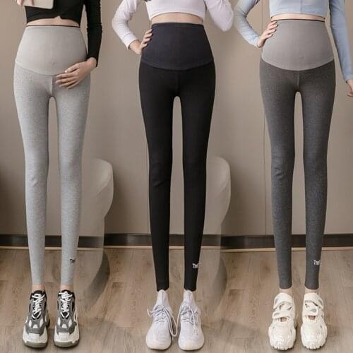 Cotton Maternity Legging Spring Casual Skinny Pants Clothes for Pregnant Women Autumn Stomach Lift Pregnancy embroidery