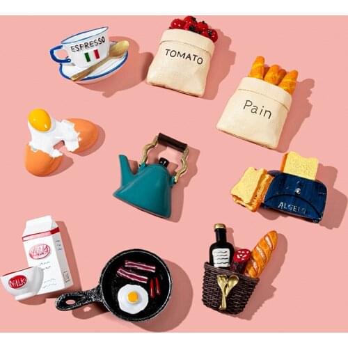 Bionic Food Fridge Magnet 3d Creative Simulation Food Cute Refrigerator Magnetic Stickers Photo Decoration Gift