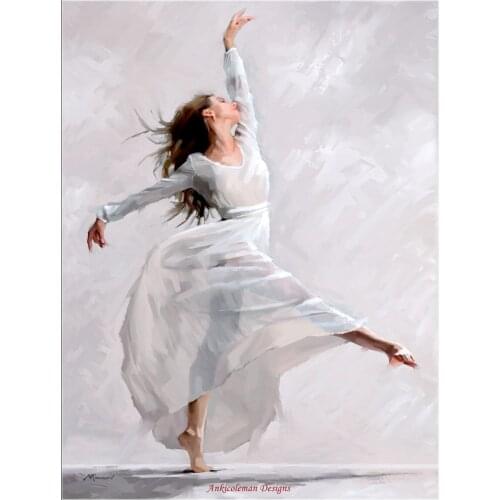 Embroidery Counted Cross Stitch Kits Needlework - Crafts 14 ct Aida DMC color DIY Arts Handmade Decor - Ballerina 5