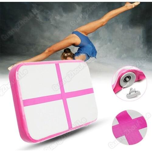 Inflatable Gymnastic Airtrack Tumbling Yoga Air Trampoline Track For Home Use Gymnastics Training Taekwondo Cheerleading 1m*0.6m