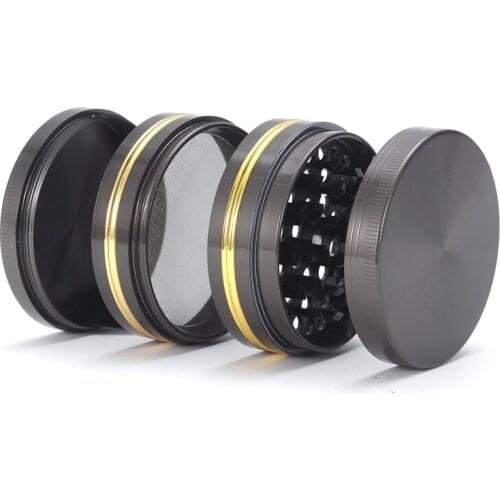 Newest 63MM 4 Layer Zinc Alloy Mill Smoke Spice Muller Tobacco Crusher Herb Grinder for Smoke Hooakh Shisha Pipe Wholesale 2020